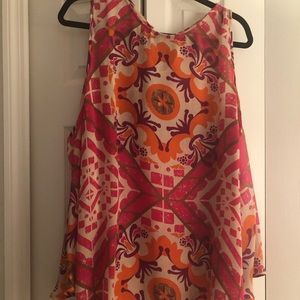 Chico’s cold shoulder blouse.